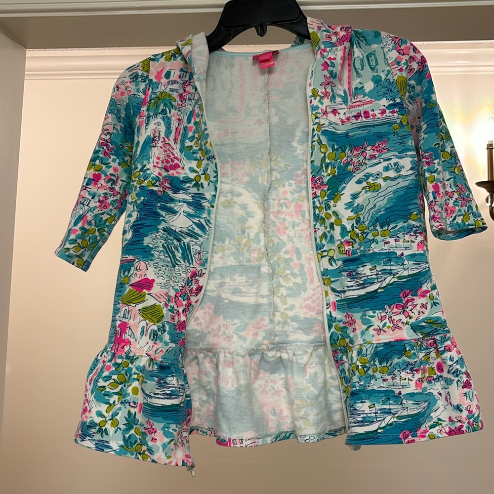🌴Lilly Pulitzer girls swimsuit coverup used size 6-7